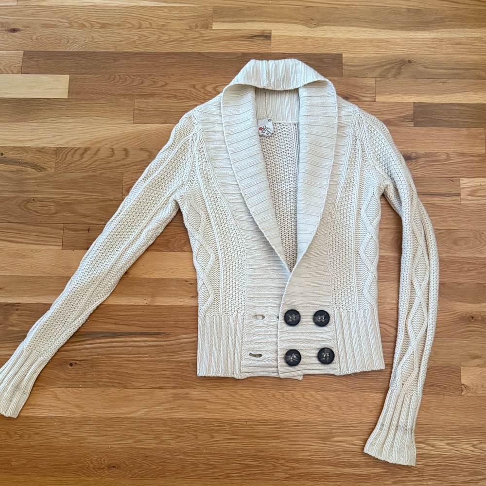 Joie Cashmere Shawl Neck Sweater Size XS